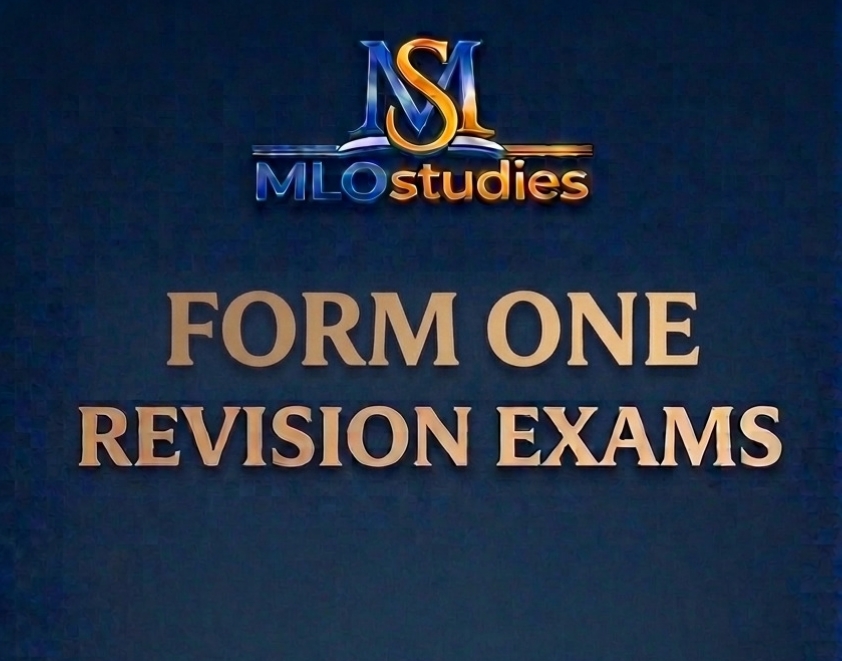 FORM ONE TERMINAL EXAMINATION MOSHI DISTRICT COUNCIL